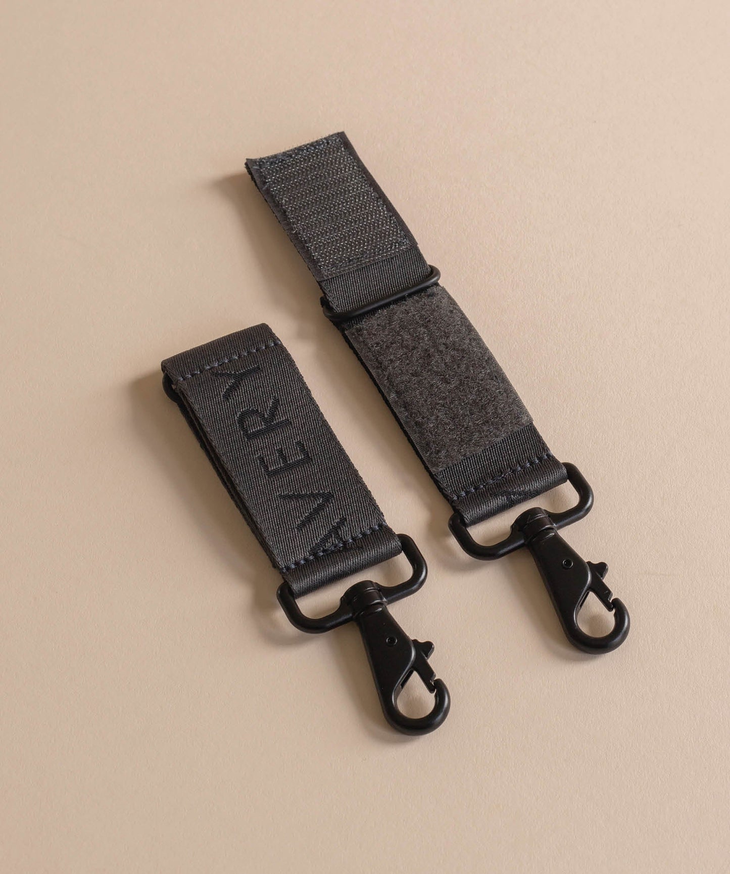 Logo Pram Bag Clips - Soft Black