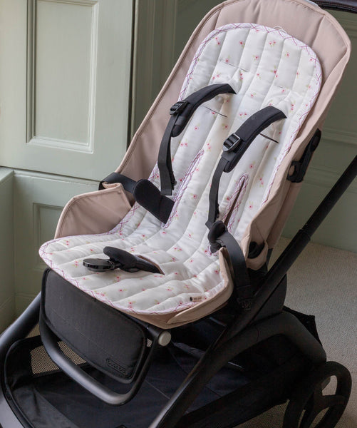 Pram Liner - Anemone / Pink Check