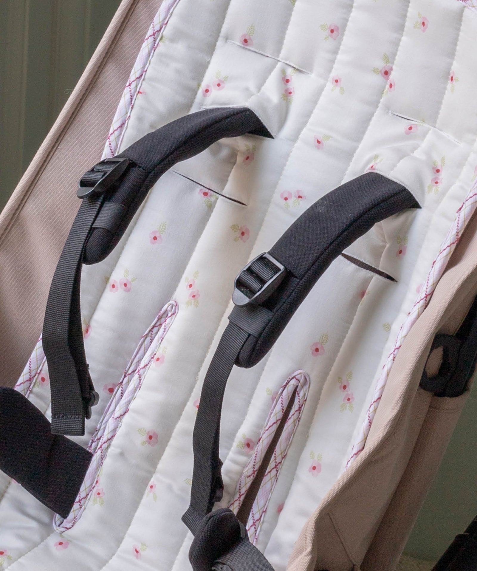 Pram Liner - Anemone / Pink Check