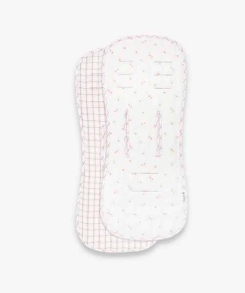 Pram Liner - Anemone / Pink Check