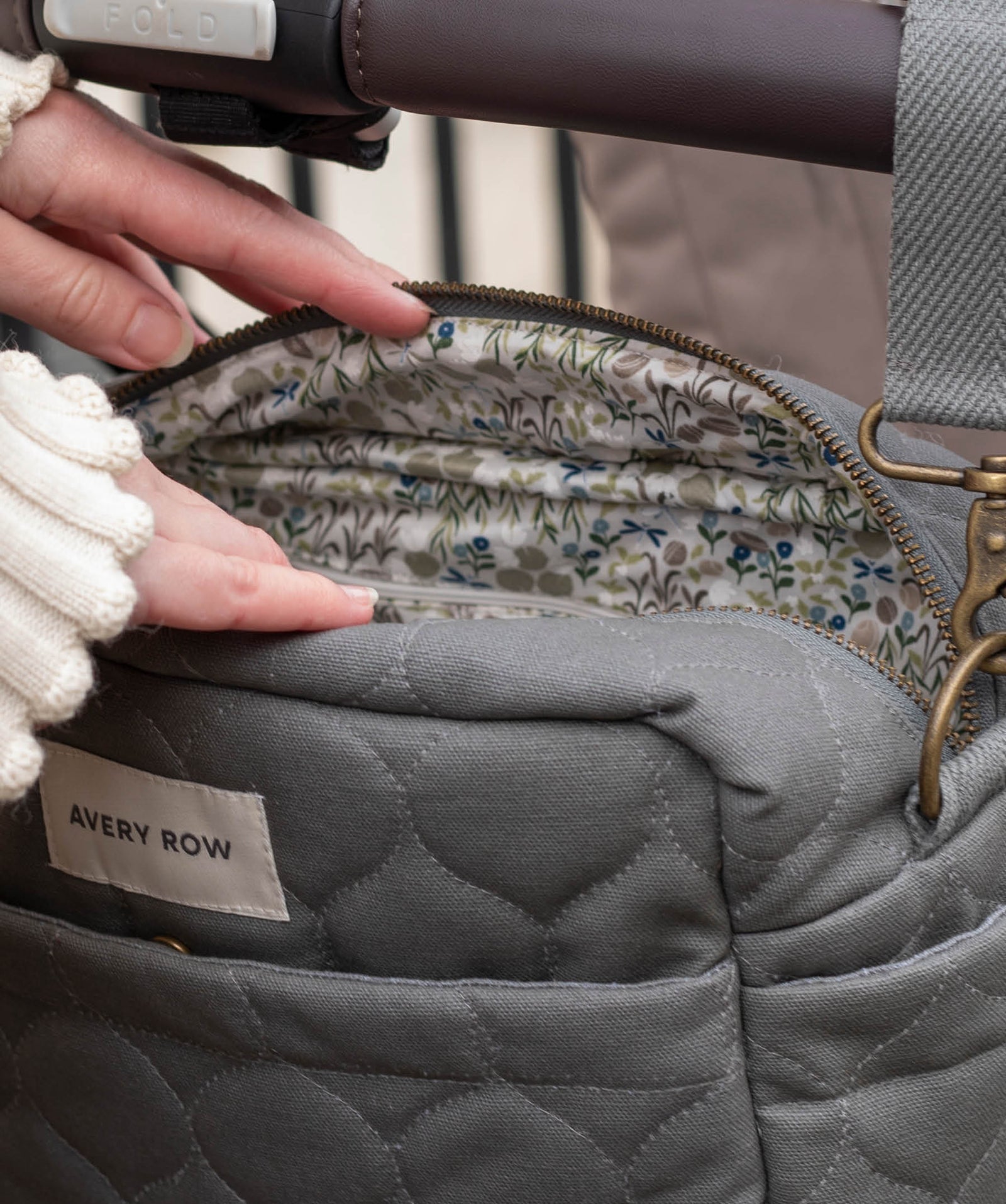 Pram Organiser Bag - Flint
