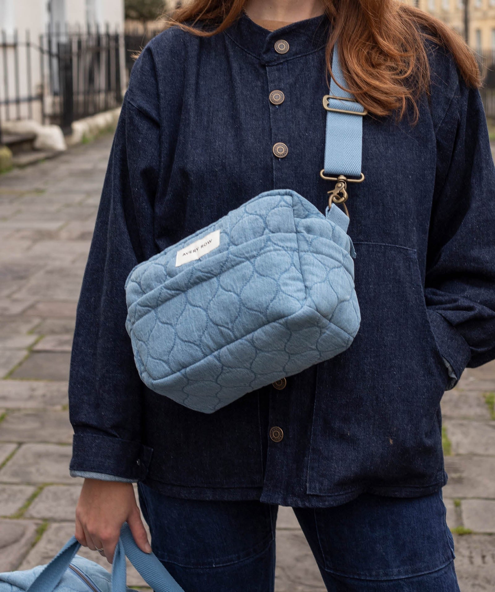Pram Organiser Bag - Denim