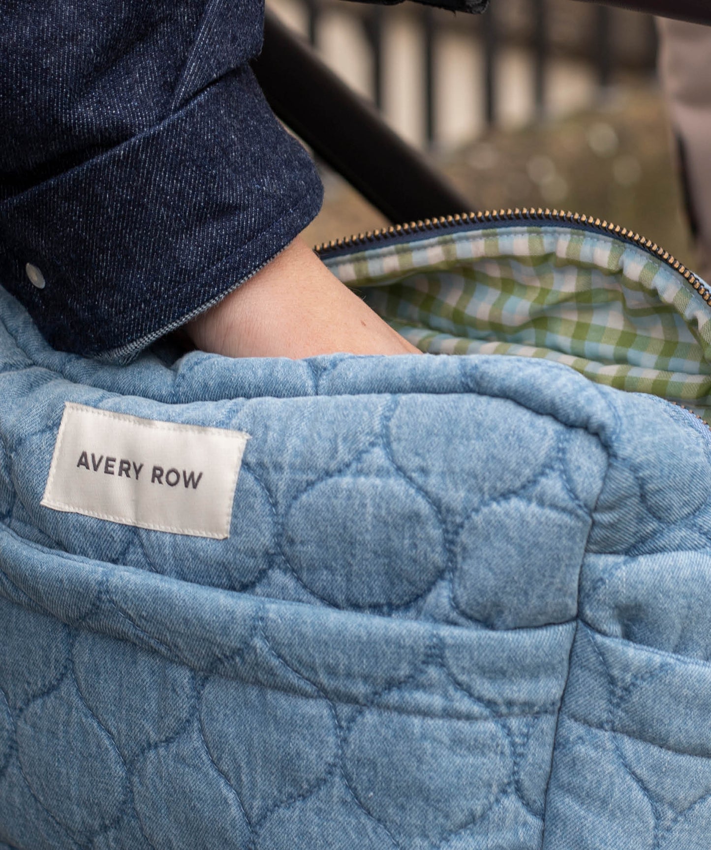 Pram Organiser Bag - Denim