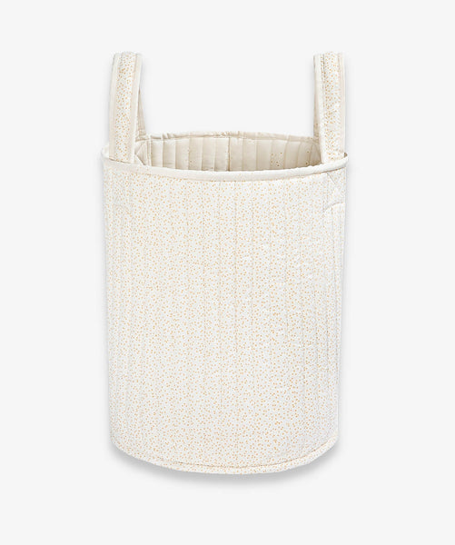 Large Quilted Storage Basket - Wild Chamomile / Daisy Meadow