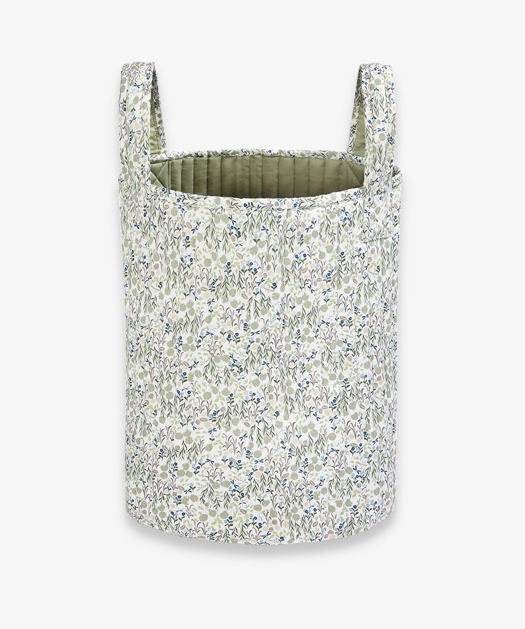 Large Quilted Storage Basket - Riverbank / Willow