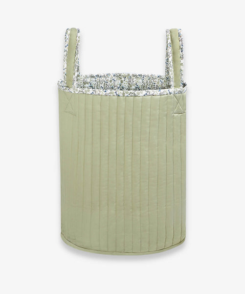 Large Quilted Storage Basket - Riverbank / Willow