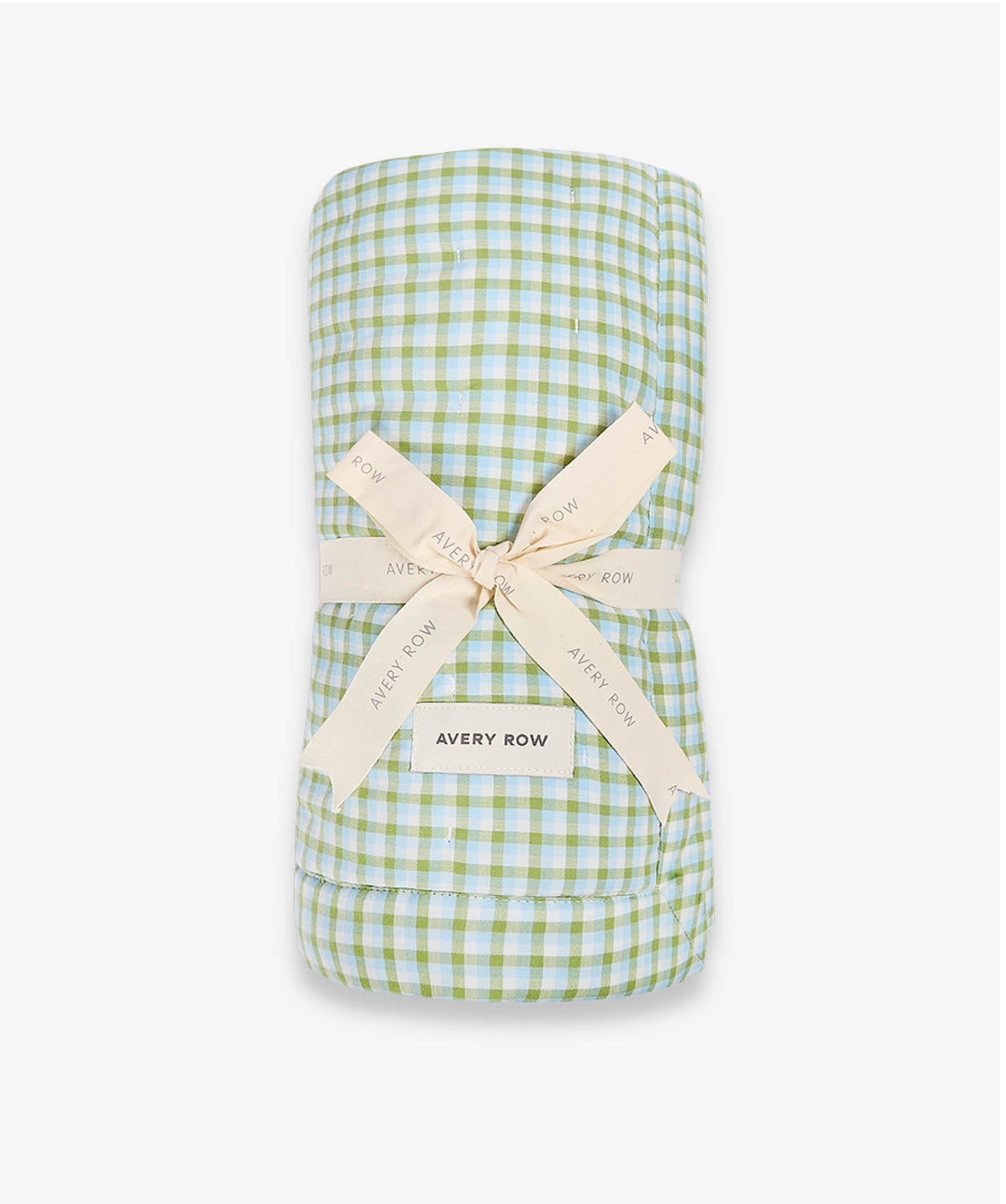 Quilted Cotbed Bedspread  - Greenhouse Gingham