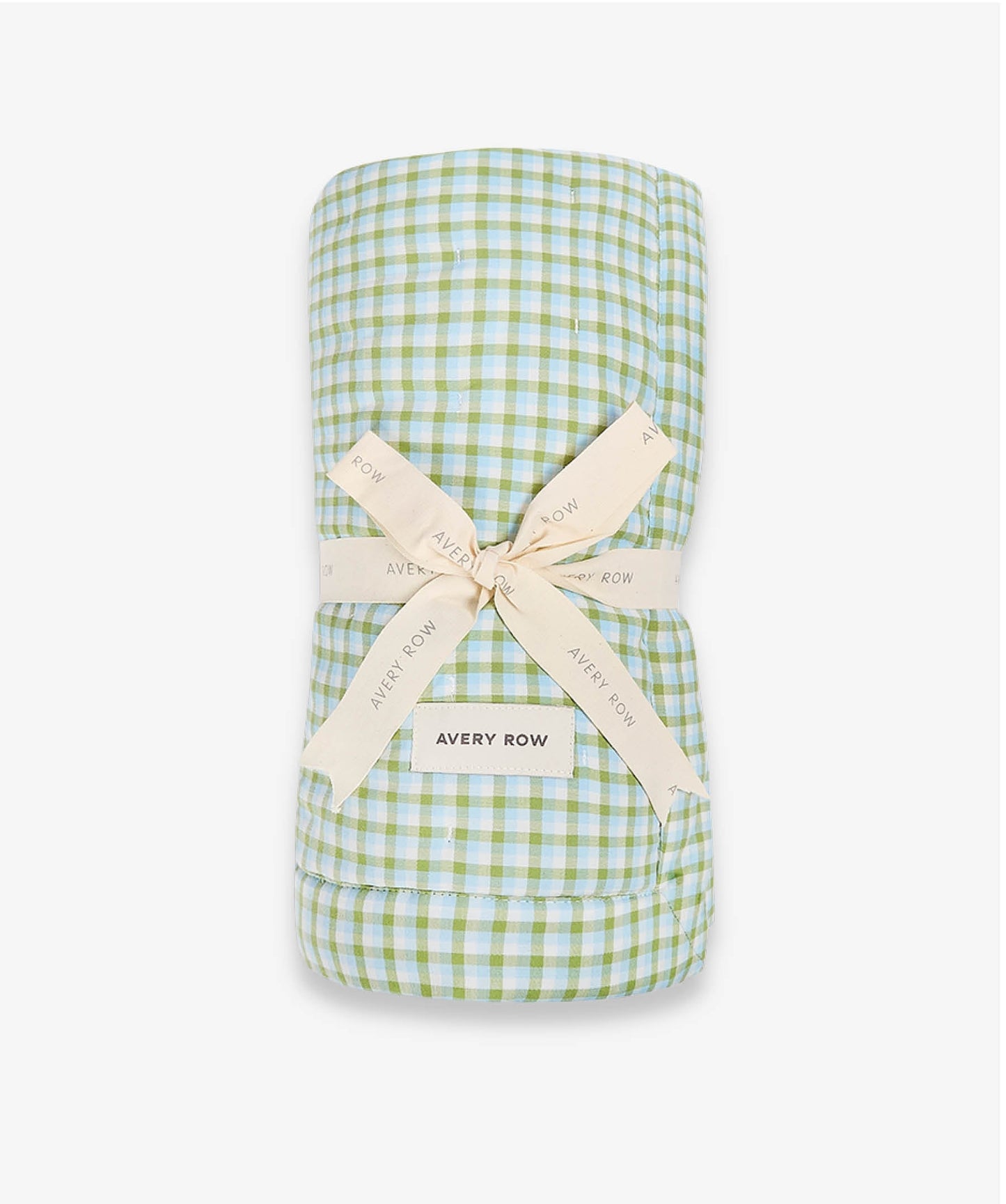 Quilted Cotbed Bedspread  - Greenhouse Gingham