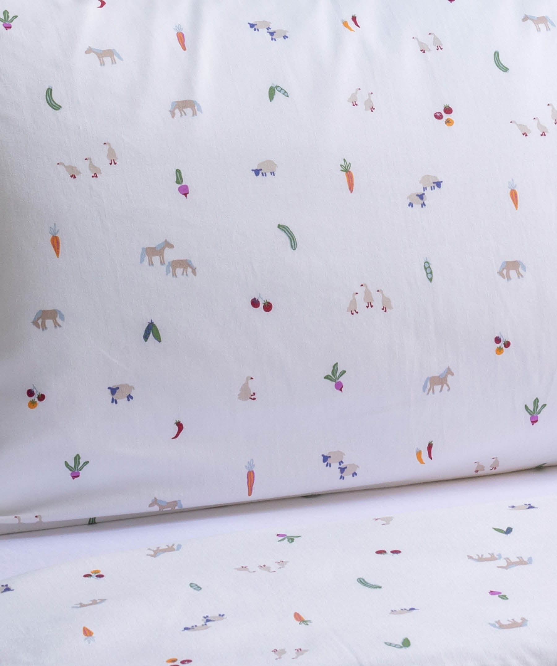 Organic Cotton Single Bedding Set  - Little Farm