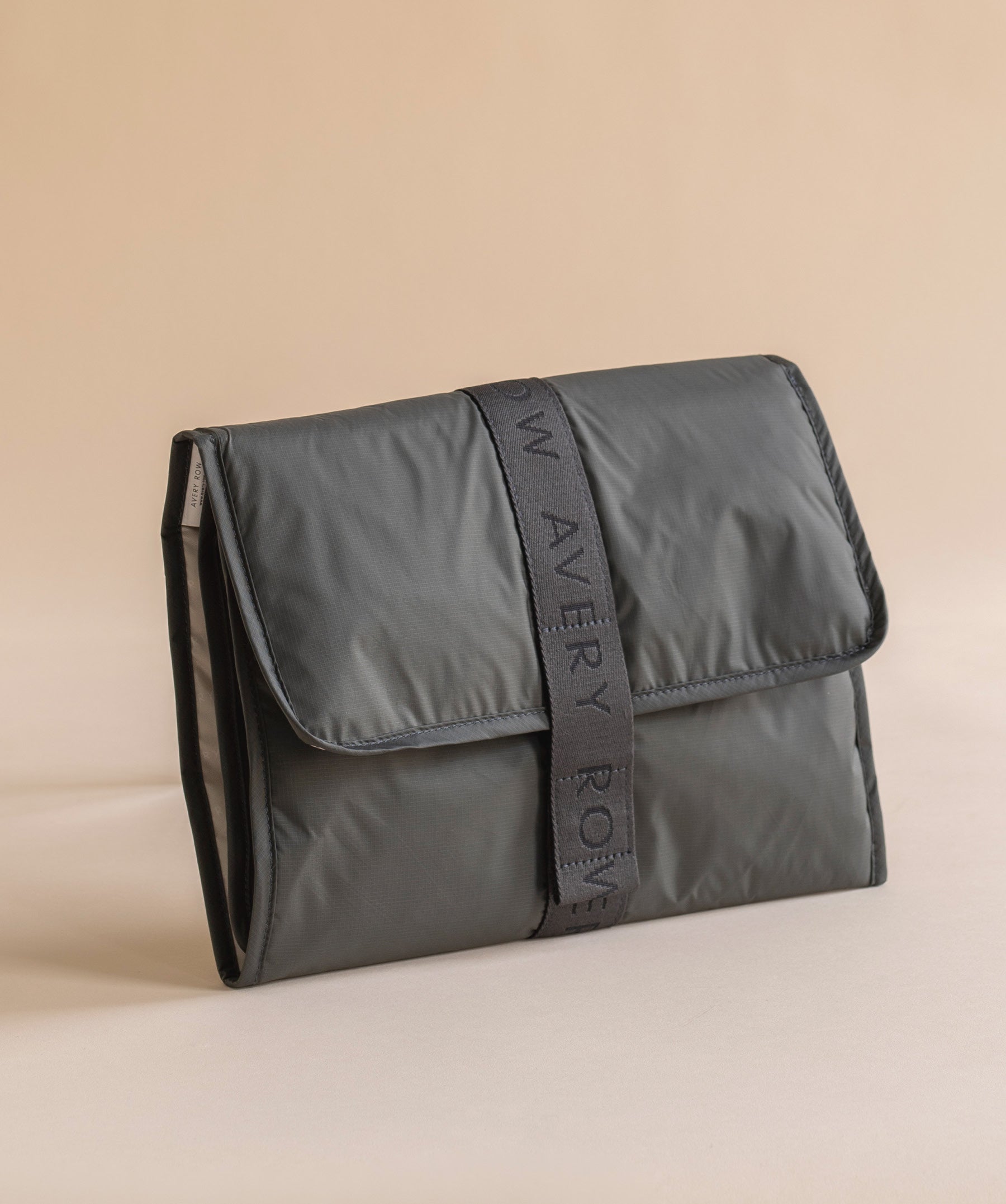 Recycled Nylon Travel Baby Changing Mat - Soft Black