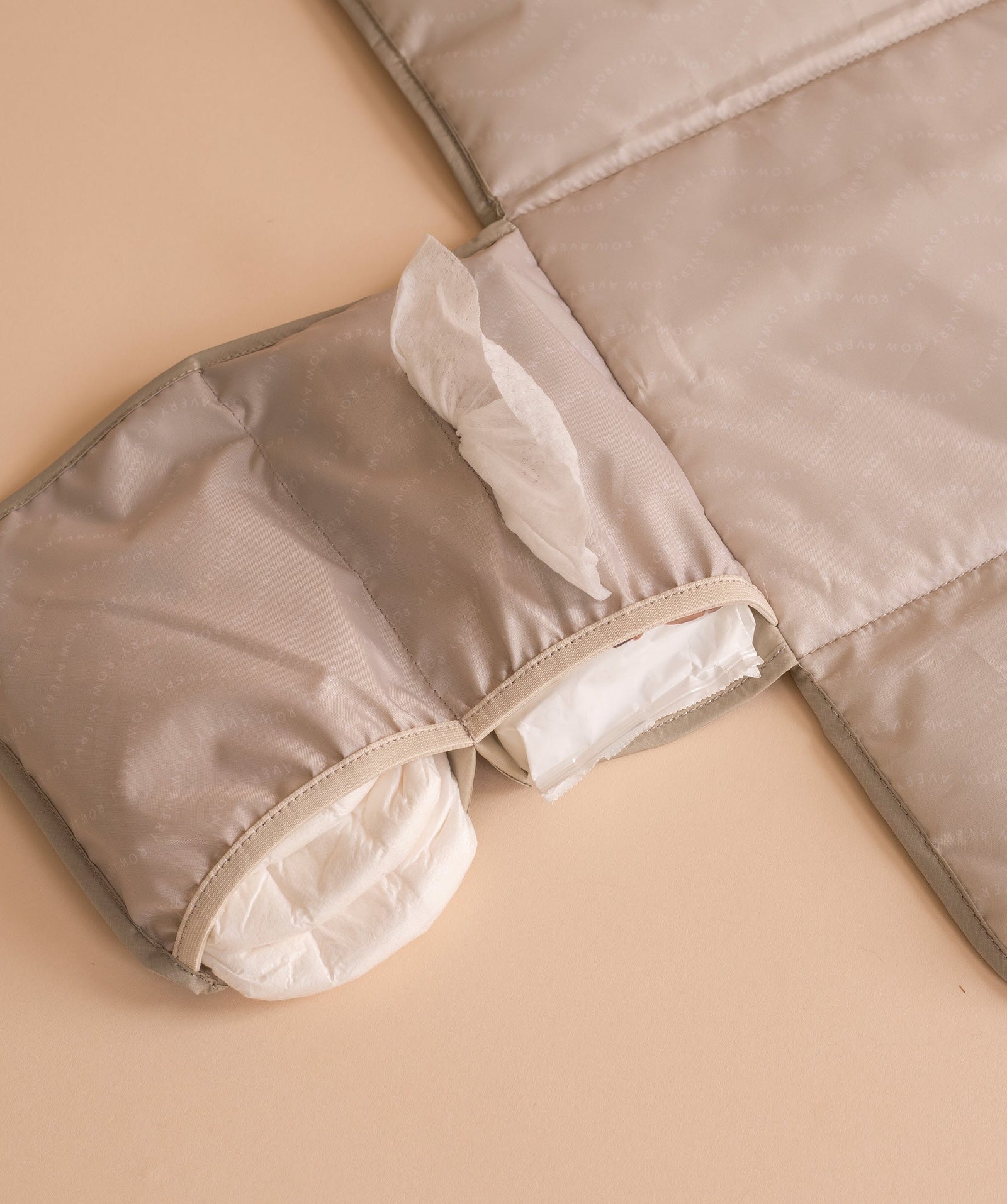 Recycled Nylon Travel Baby Changing Mat - Oyster