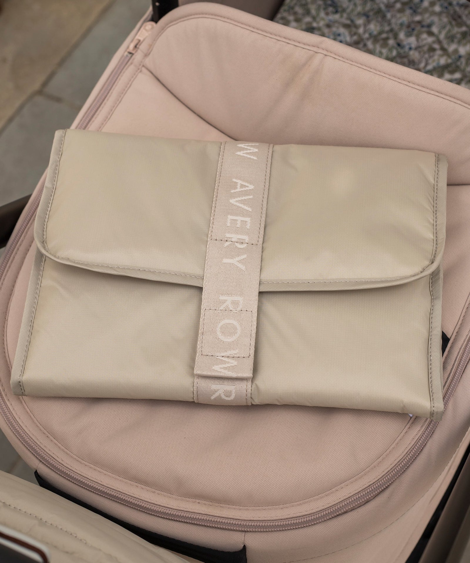 Recycled Nylon Travel Baby Changing Mat - Oyster