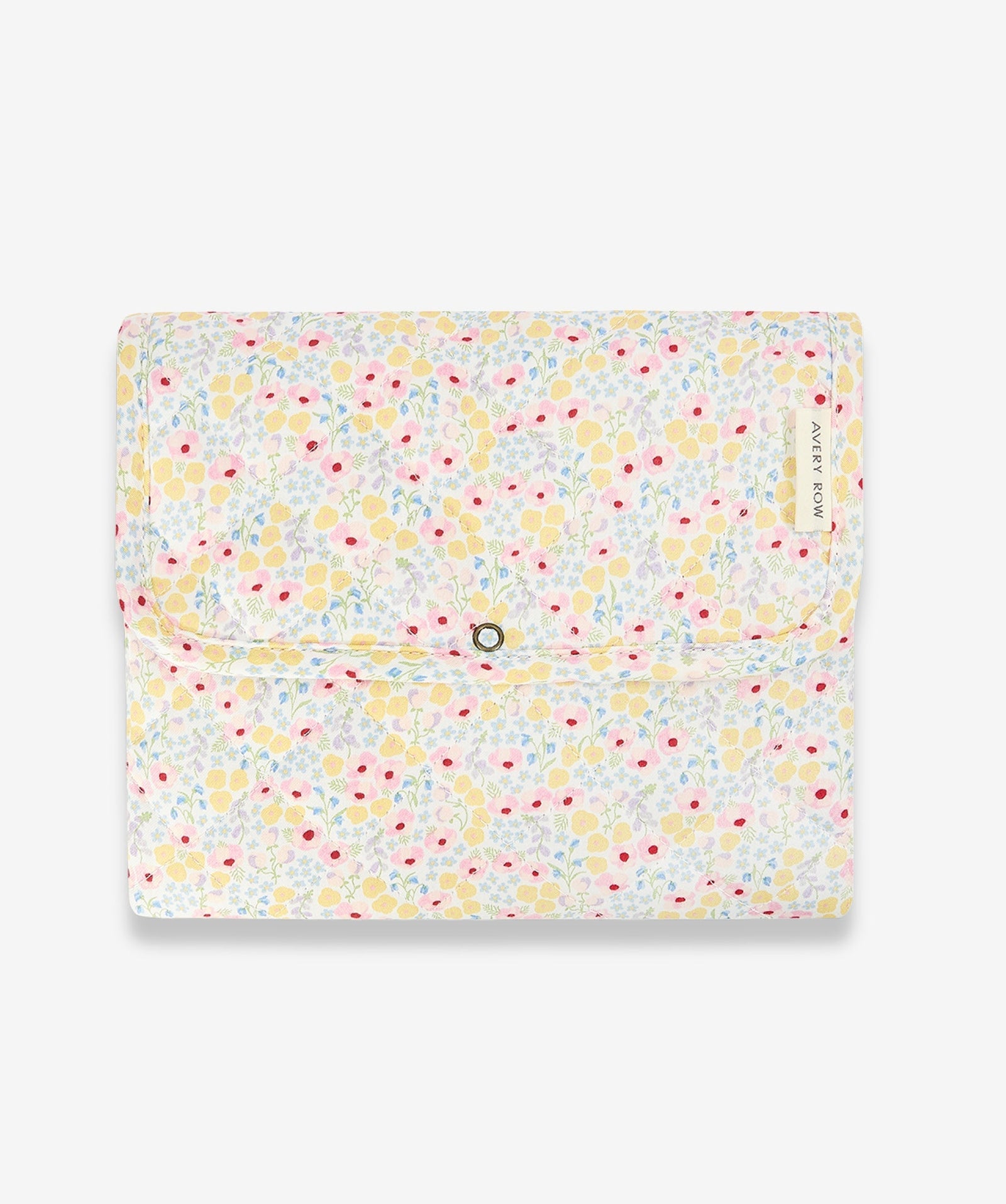 Cotton Travel Baby Changing Mat - Wildflower Garden