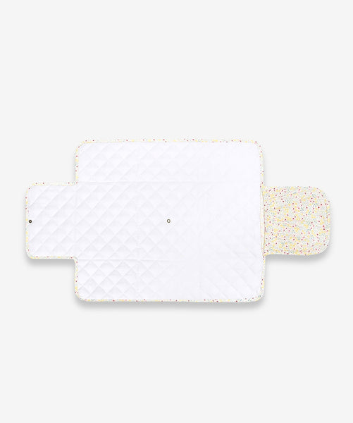 Cotton Travel Baby Changing Mat - Wildflower Garden