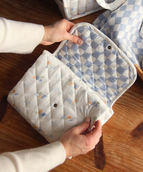 Cotton Travel Baby Changing Mat - Coastline