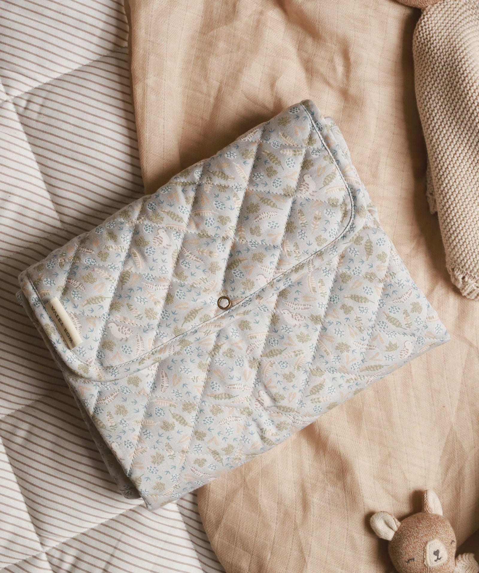 Cotton Travel Baby Changing Mat - Nature Trail
