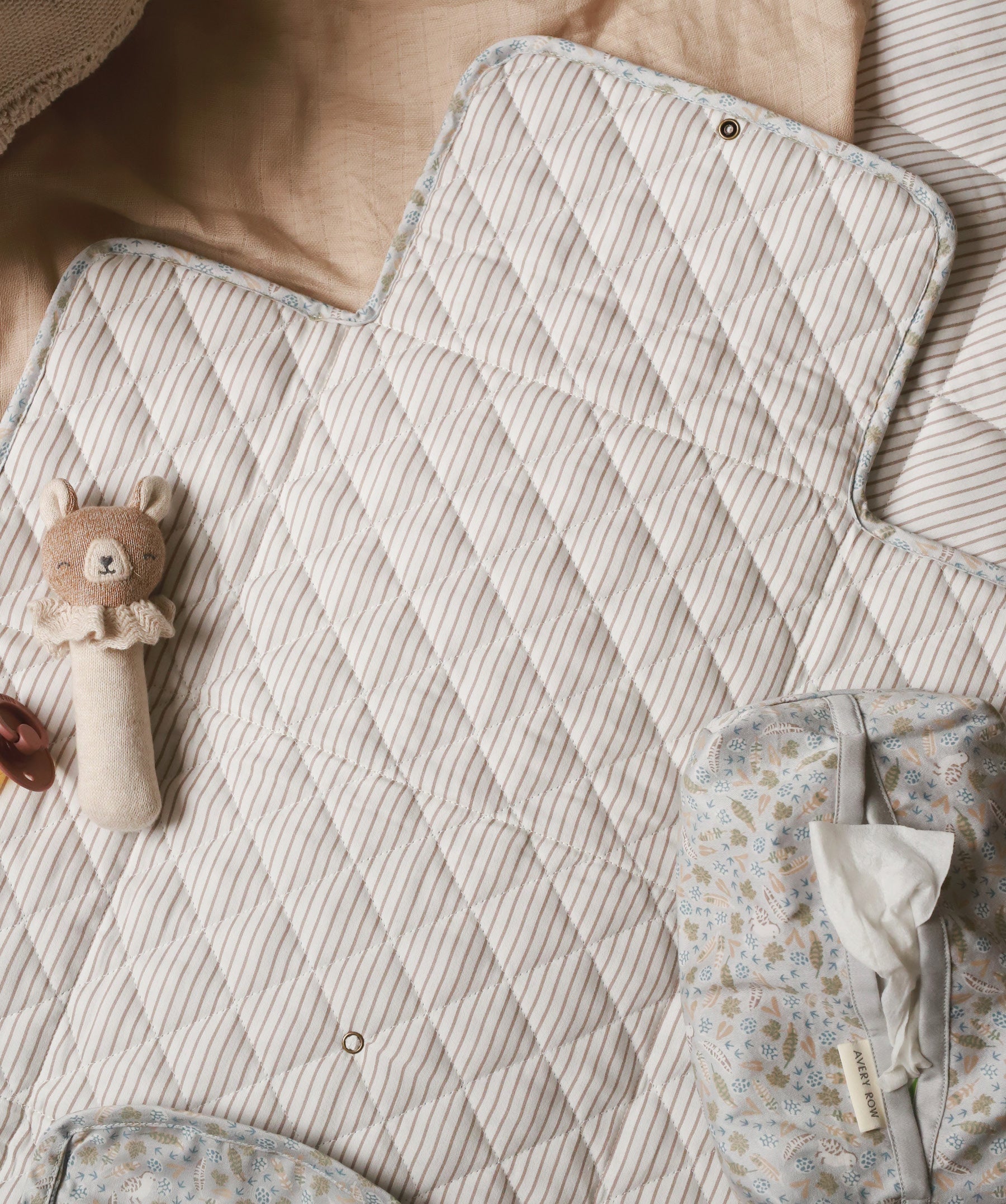 Cotton Travel Baby Changing Mat - Nature Trail