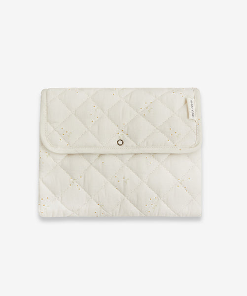 Cotton Travel Baby Changing Mat - Wild Chamomile
