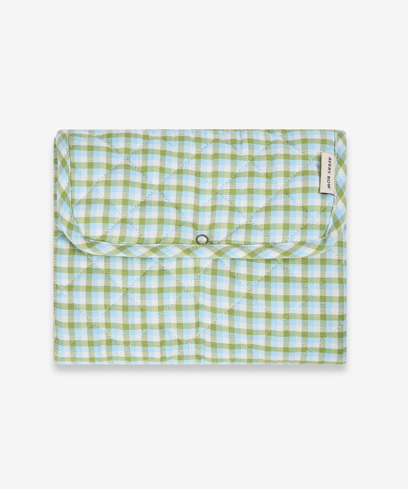 Cotton Travel Baby Changing Mat - Greenhouse Gingham