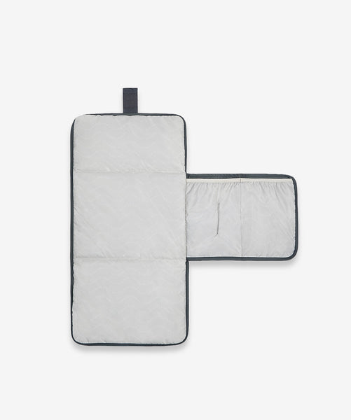 Recycled Nylon Travel Baby Changing Mat - Soft Black