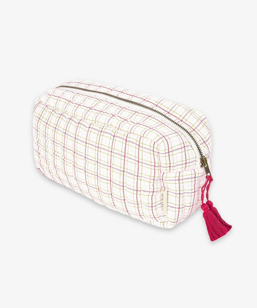 Wash bag - Pink Check