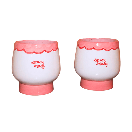 Hand-painted "spicy marg" Glasses | Set of Two