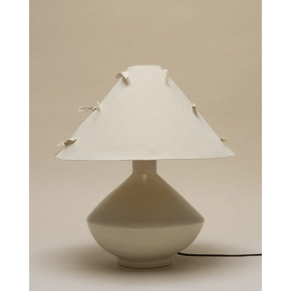 Bone Ceramic Large Lamp