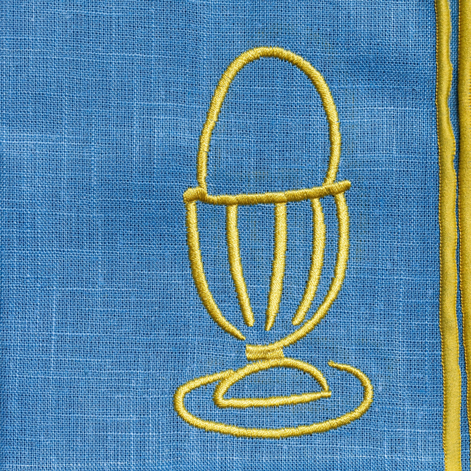 Linen Embroidered Napkins | 'A Good Egg'