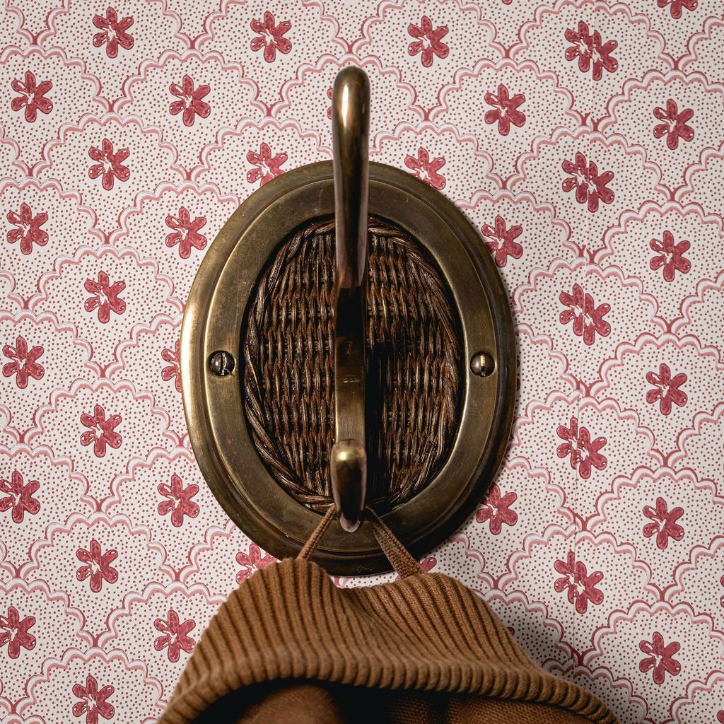 Eliza Rattan single hook, aged brass lifestyle