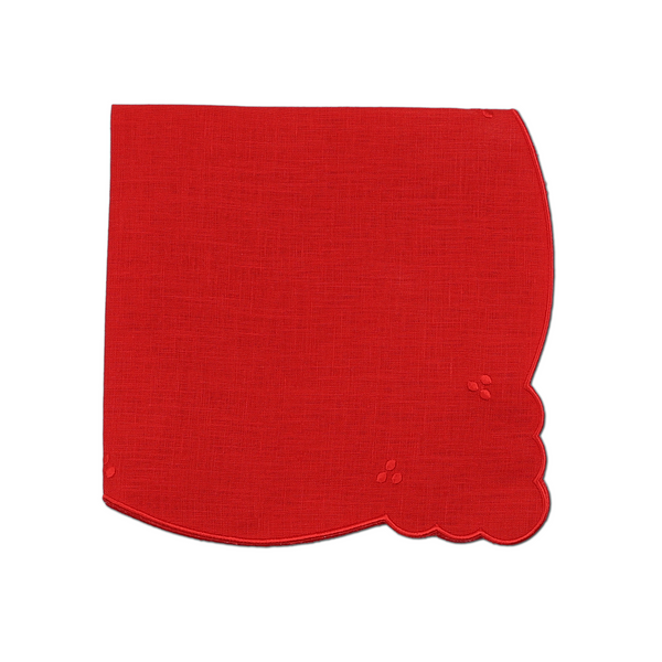 Eloise Red Linen Dinner Napkin