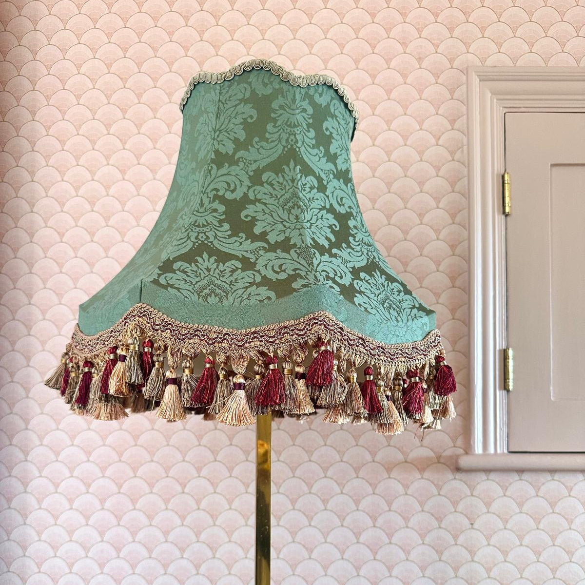 The Emerald Damask Lampshade