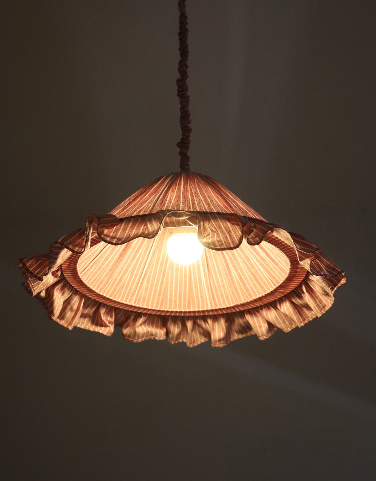 Emilia Pendant Light - Red Stripes