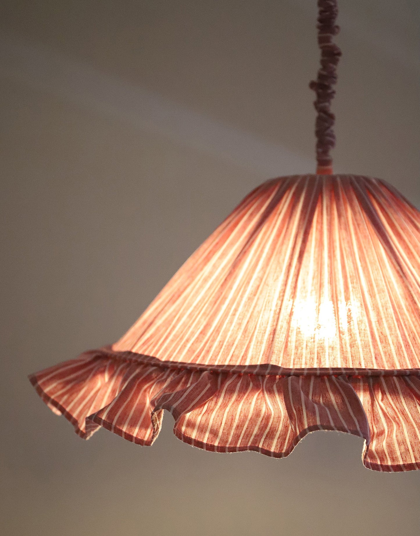 Emilia Pendant Light - Red Stripes
