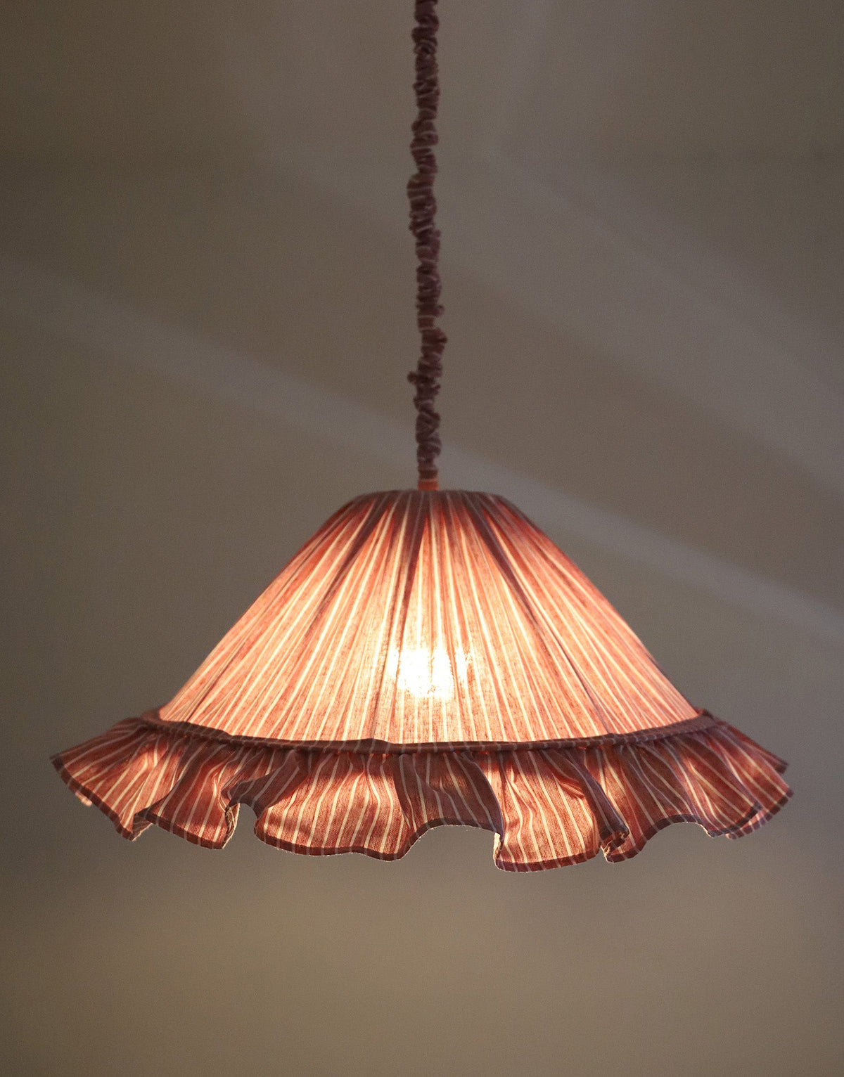Emilia Pendant Light - Red Stripes