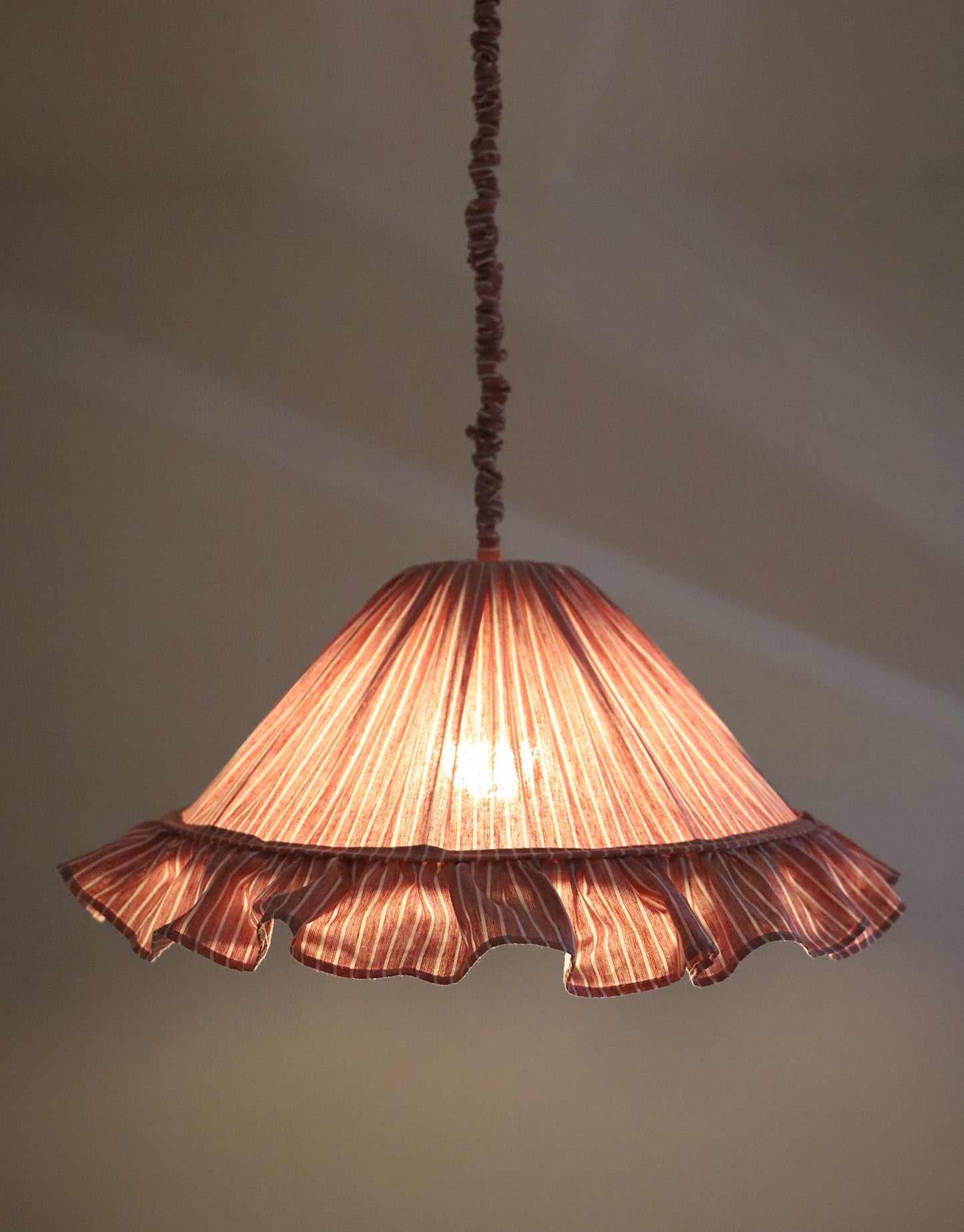 Emilia Pendant Light - Red Stripes