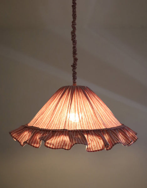 Emilia Pendant Light - Red Stripes
