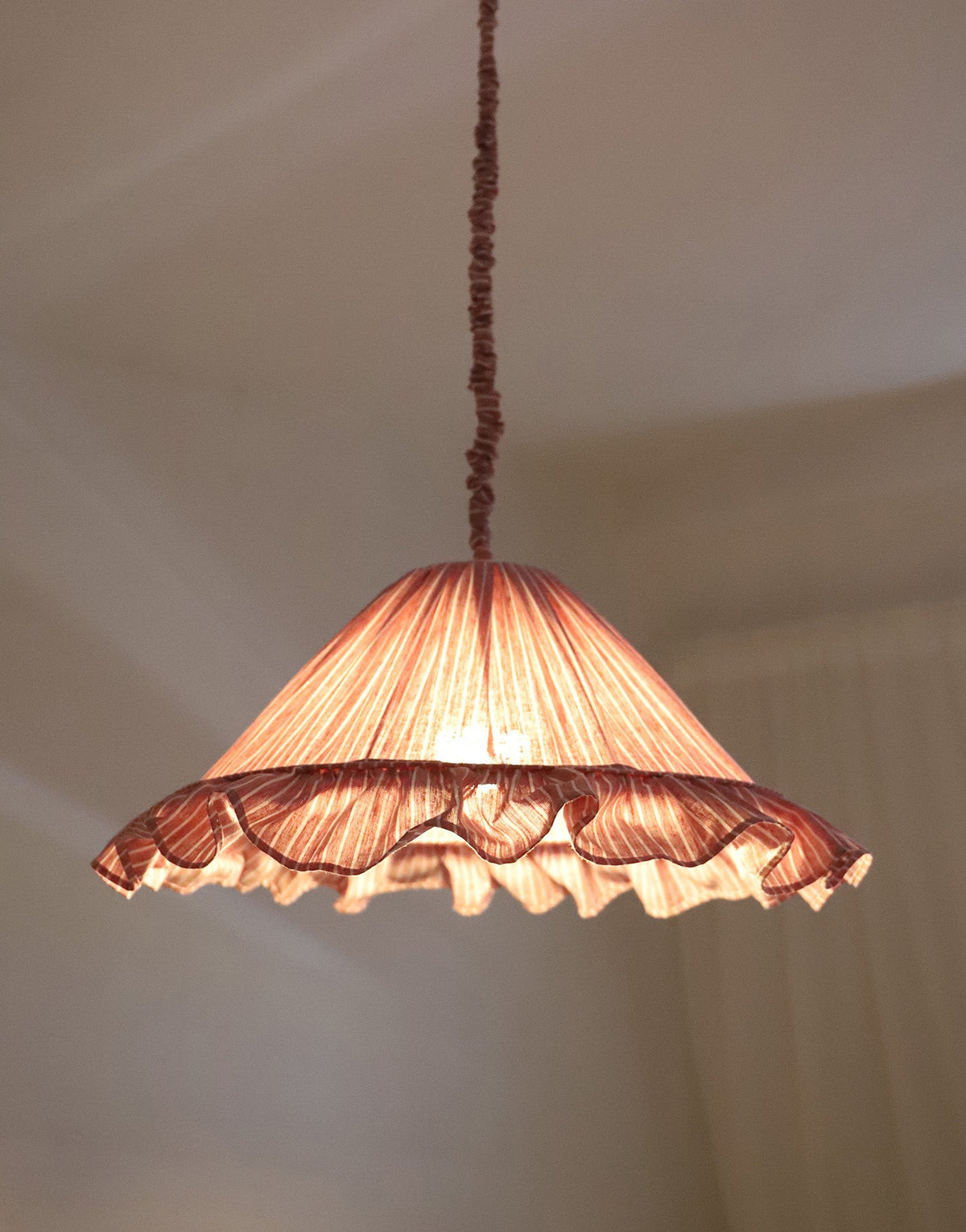 Emilia Pendant Light - Red Stripes