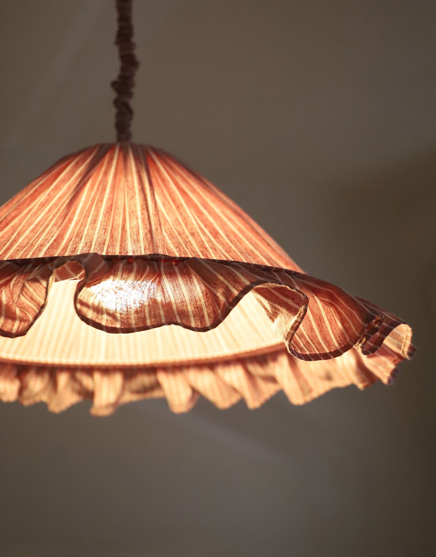 Emilia Pendant Light - Red Stripes