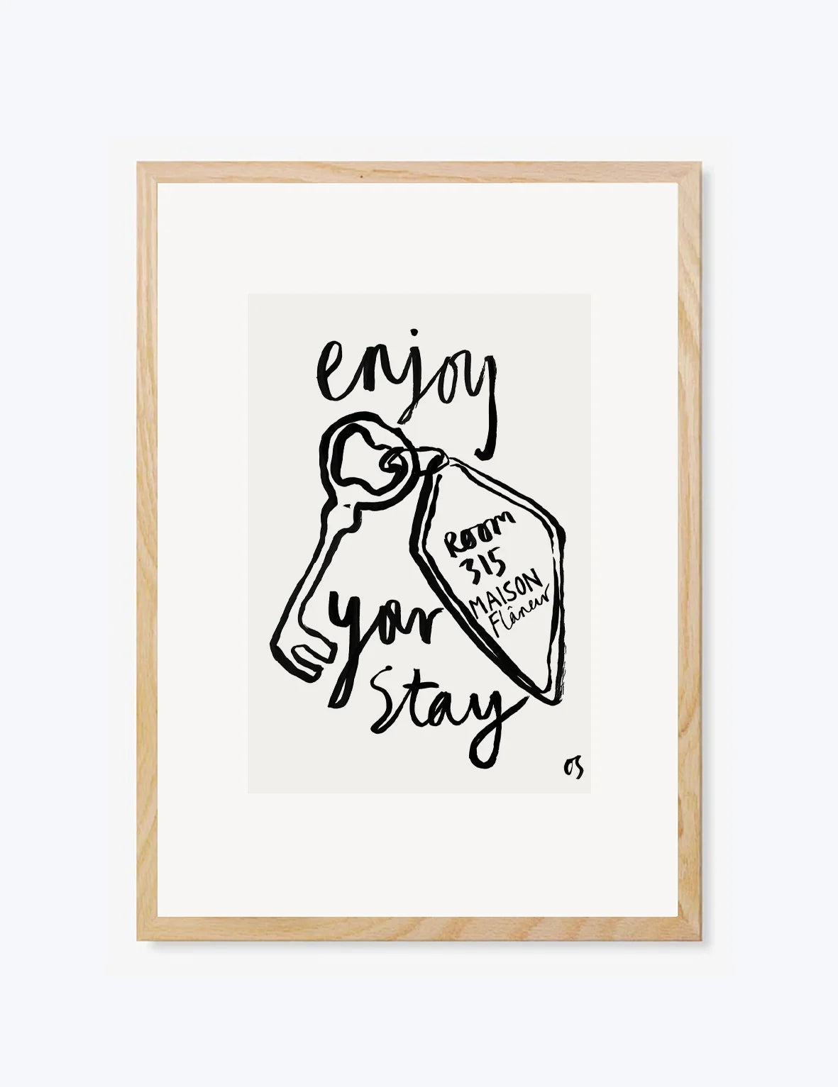 Maison Flâneur x Olivia Sewell The Room Key | Wall Art Print