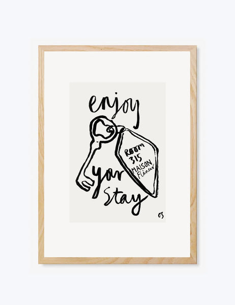 Maison Flâneur x Olivia Sewell The Room Key | Wall Art Print