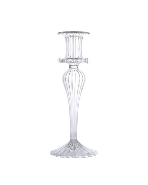 Esna Clear Glass Candle Holder Candlestick Issy Granger