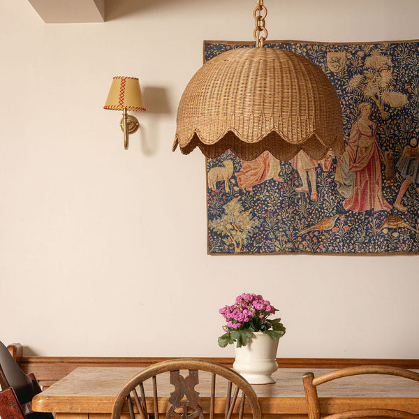 Etta Rattan Pendant Shade, Large Oak