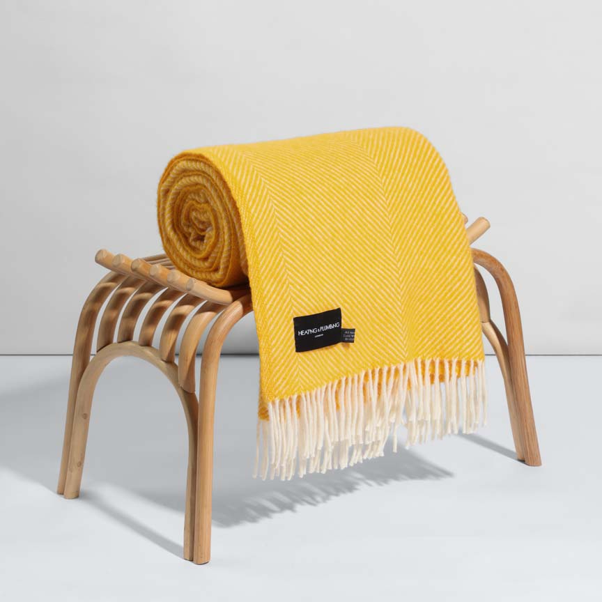 Evening Tales - Pure New Wool Blanket - Somerset Dusk