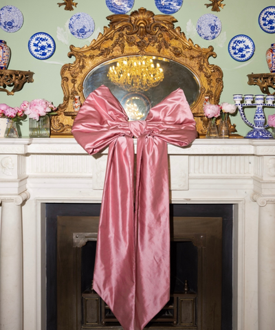 Extra-Large Pink Satin Bow Angela Mugnai