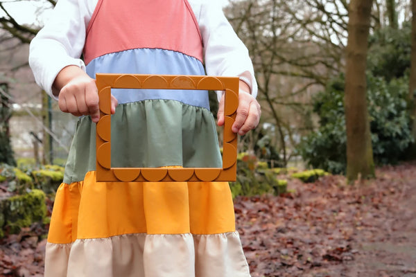 Mustard Lacquered Scallop Frame