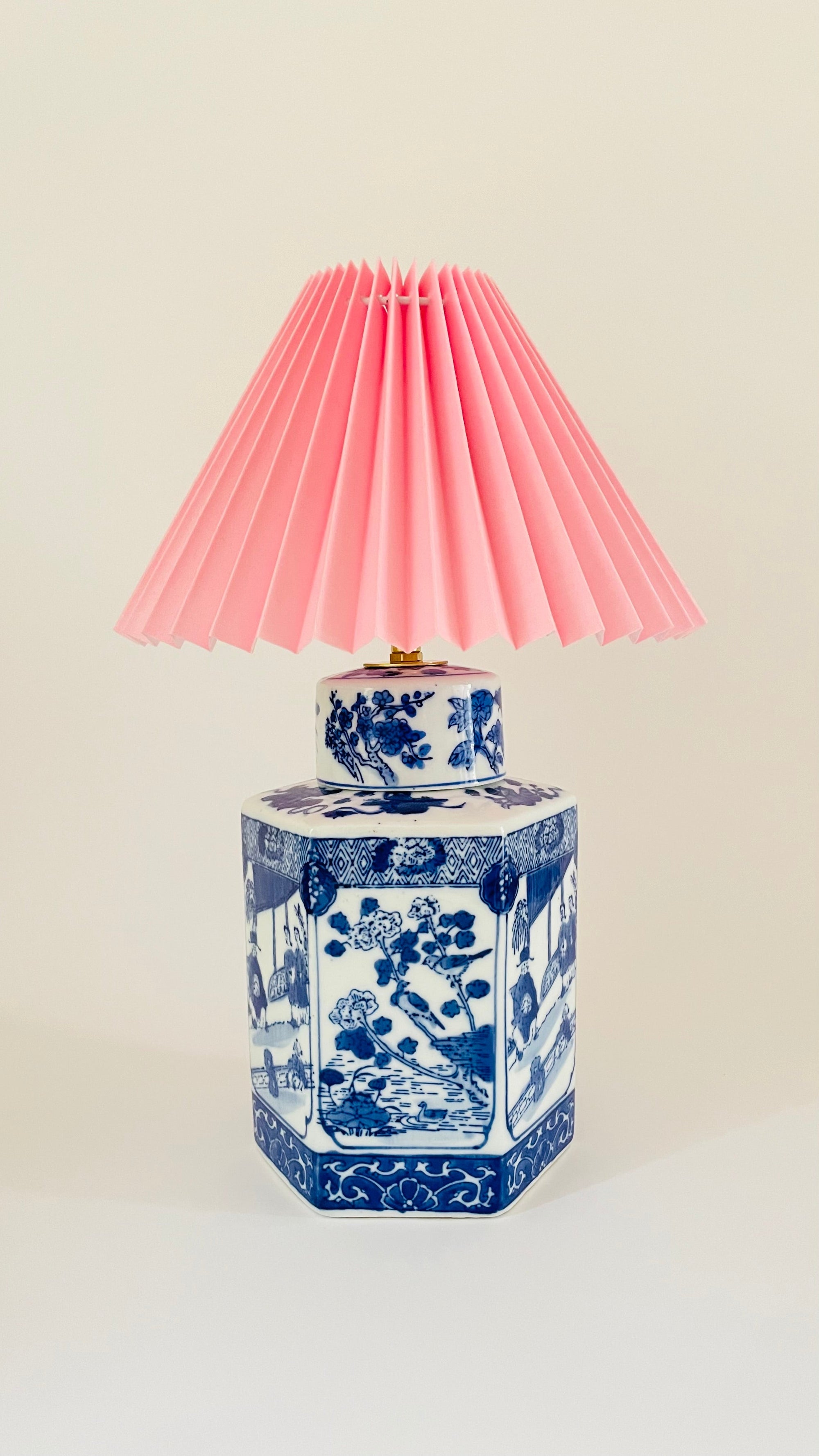 Antique Hexagon Jar Lamp - pre order for end of June