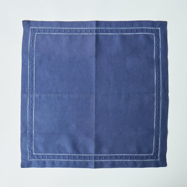 Dark Blue Bobbin Napkins (set of 4)