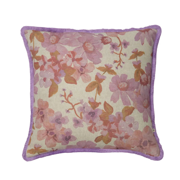 Prairie Lilac Linen Cushion