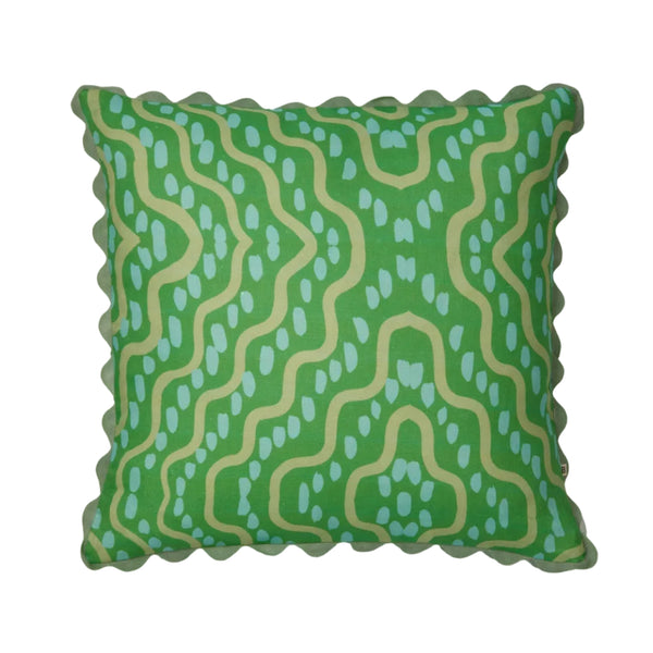 Rushes Apple Linen Cushion