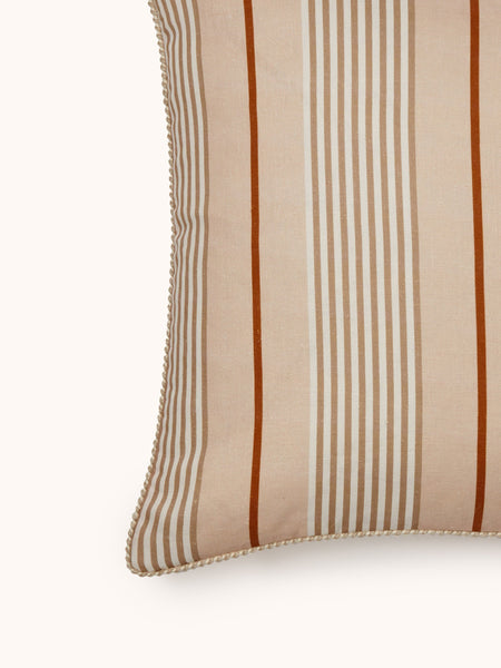 Club Stripe Pearl Linen Cushion